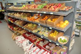 Lochcarron Food Centre stocks fresh fruit and vegetables as well as prepacked butcher's meat.